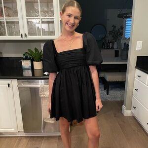Abercrombie & Fitch black babydoll dress